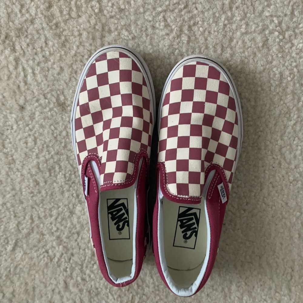 Cute checkered red vans